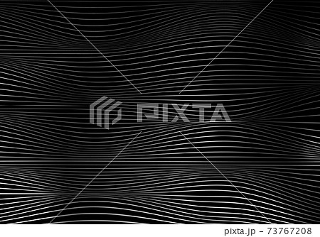 Abstract white wave lines pattern on black background and texture with lighting. Abstract white wave lines pattern on black background and texture with lighting. 73767208