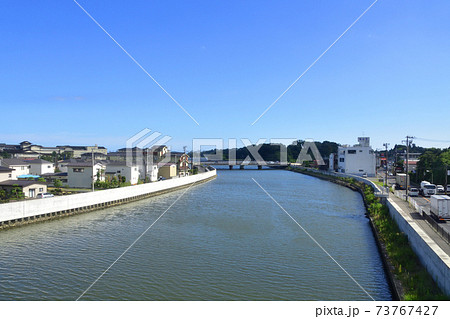 松島海岸駅から石巻駅までの仙石線/仙石東北ライン車窓からの風景 73767427