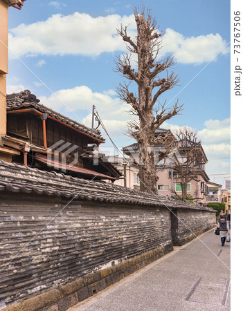 [東京・谷中] 谷中の観音寺を囲む貴重な国民的財産の築地塀 73767506