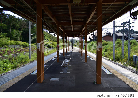 宮城県東松島市の野蒜駅と周辺風景 宮城県東松島市の野蒜駅と周辺風景 73767991