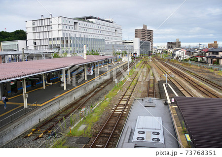 宮城県石巻市の石巻駅と周辺風景 宮城県石巻市の石巻駅と周辺風景 73768351