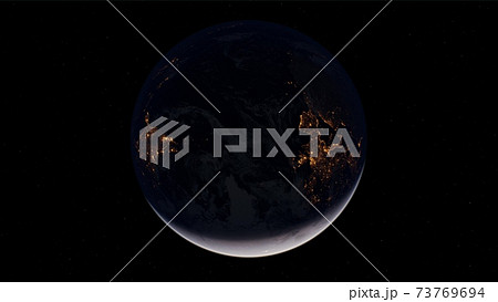earth globe planet from space orbit earth globe planet from space orbit 73769694