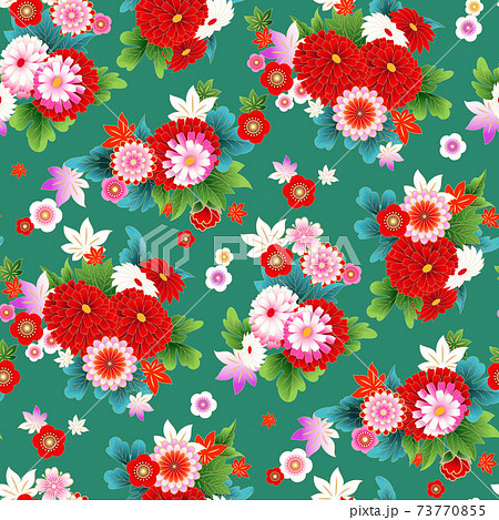 Seamless pattern with floral motif Seamless pattern with floral motif 73770855