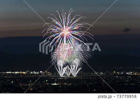 新潟県 長岡まつり大花火大会の写真素材