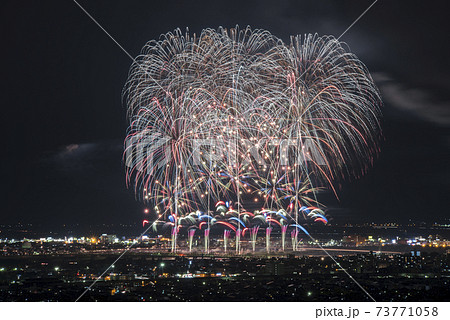 新潟県 長岡まつり大花火大会の写真素材
