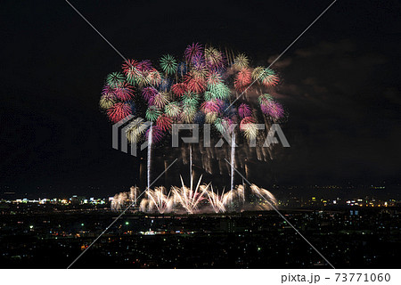 新潟県 長岡まつり大花火大会の写真素材