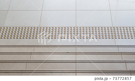 Tactile pave and non slip stair groove design architecture detail for disability user 73772857