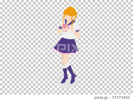 Illustration material of costume play, cosplayer, disguise 73773492