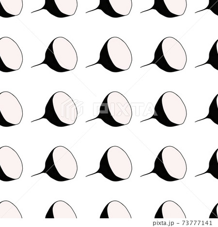Illustration on theme of bright pattern black radish 73777141