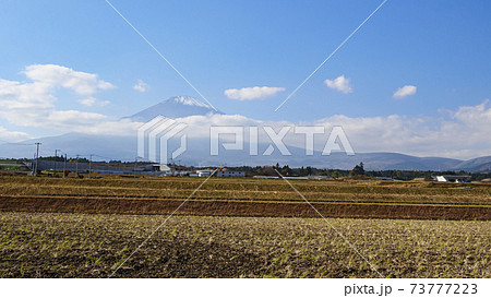 御殿場の田んぼからみた富士山 御殿場の田んぼからみた富士山 73777223