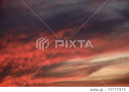 Sky light after sunset. orange background 73777973