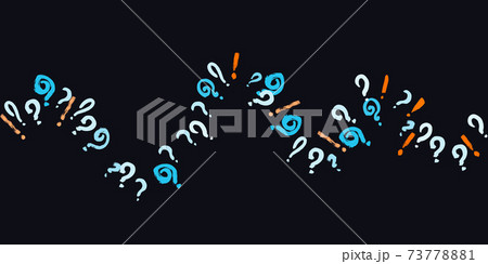 Seamless pattern cartoon questions, exclamation marks 73778881