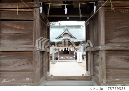 筑後市の溝口竈門神社本殿 73779323