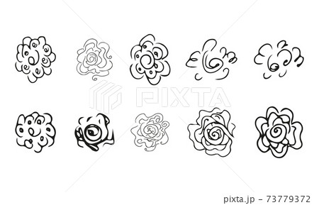 10 hand-drawn blossom wildflowers. Big collection of 10 hand-drawn roses. Big floral botanical set. Isolated on white background. Doodle simple vector collection. 10 hand-drawn blossom wildflowers. Big collection of 10 hand-drawn roses. Big floral botanical set. Isolated on white background. Doodle simple vector collection. 73779372
