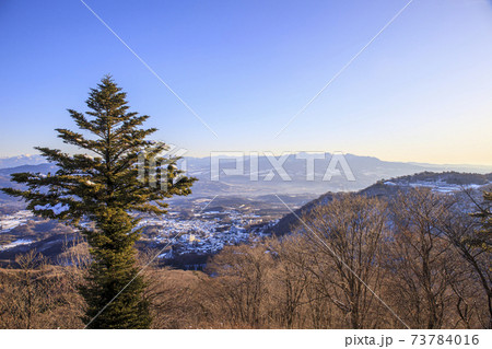 伊香保温泉 高根展望台 冬景色 伊香保温泉 高根展望台 冬景色 73784016