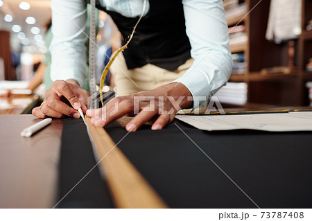 Tailor drawing detail of jacket Tailor drawing detail of jacket 73787408