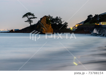 日没後の立石海岸 日没後の立石海岸 73788154