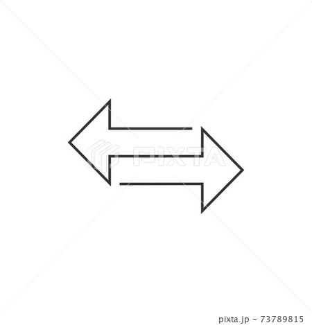 Transfer arrow icon. Vector illustration, flat design Transfer arrow icon. Vector illustration, flat design 73789815