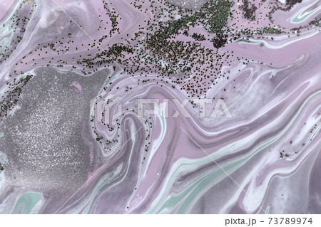 Pale purple marbling pattern. Simple marble liquid texture. 73789974