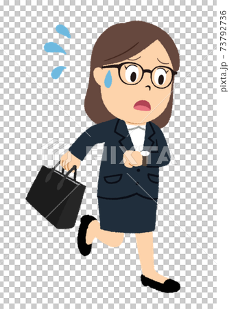 外回り営業のイラストのイラスト素材