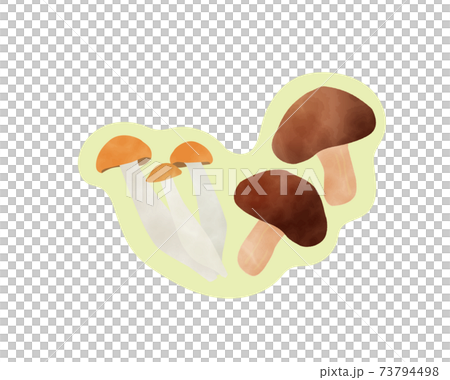Ingredients that boost immunity / sugar restriction / watercolor / fungi / mushrooms 73794498