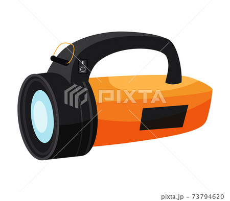 Flashlight flat vector illustration Flashlight flat vector illustration 73794620