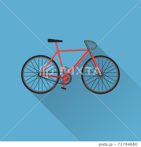Flat style bicycle icon Flat style bicycle icon 73794680