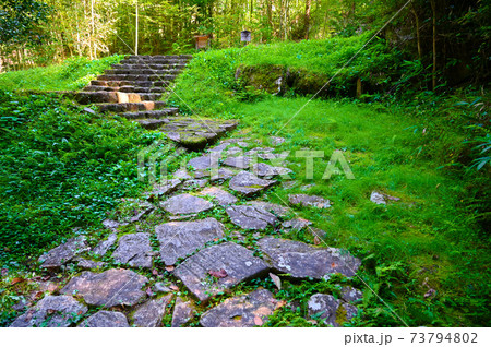 落合宿 落合の石畳 中山道 中津川市 落合宿 落合の石畳 中山道 中津川市 73794802