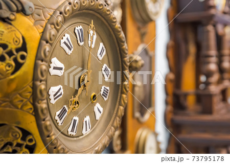 Vintage clocks - time background Vintage clocks - time background 73795178
