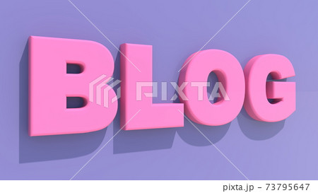 Concept of blog in various colors 73795647