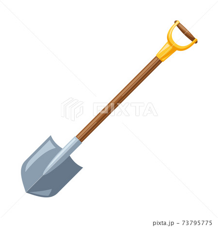 Illustration of garden shovel. Illustration of garden shovel. 73795775