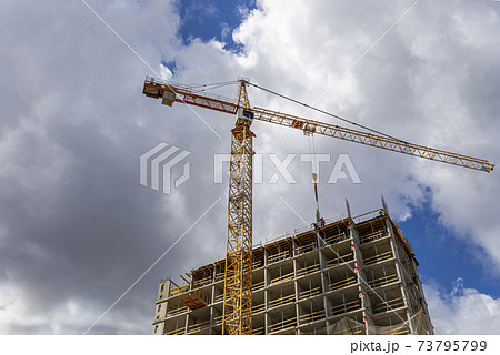 Multi-storey building under construction (new residential complex), Moscow, Russia 73795799