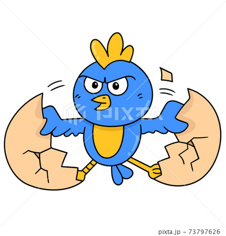 the chicks hatch from the eggs, doodle icon image kawaii the chicks hatch from the eggs, doodle icon image kawaii 73797626