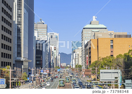 広島県広島市　広島市の街並み 73798348
