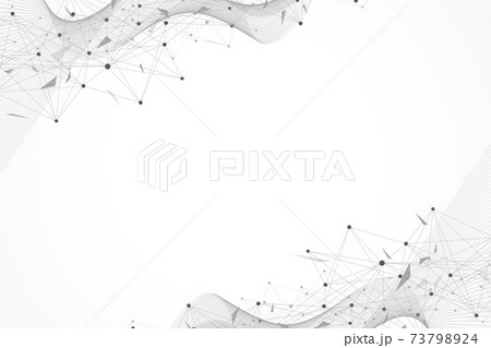 Geometric graphic background molecule and communication. Big data complex with compounds. Lines plexus, minimal array. Digital data visualization. Scientific cybernetic illustration. Geometric graphic background molecule and communication. Big data complex with compounds. Lines plexus, minimal array. Digital data visualization. Scientific cybernetic illustration. 73798924