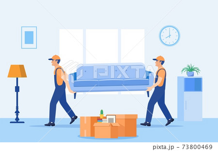Concept moving house. 73800469