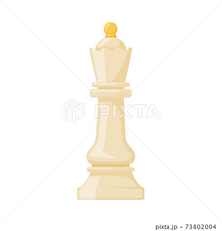 White Queen as Chess Piece or Chessman Vector Illustration White Queen as Chess Piece or Chessman Vector Illustration 73802004