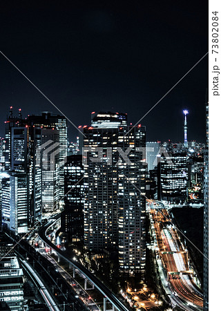 浜松町・世界貿易センタービルから見る新橋方面の夜景 73802084