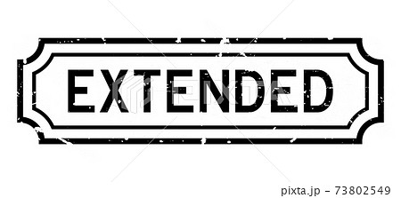 Grunge black extended word rubber seal stamp on white background Grunge black extended word rubber seal stamp on white background 73802549