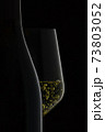Bottle and white wine silhouette. 73803052