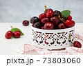 Fresh ripe cherries. 73803060