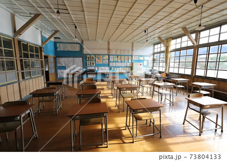 茨城 大子 旧上岡小学校木造校舎 教室 茨城 大子 旧上岡小学校木造校舎 教室 73804133