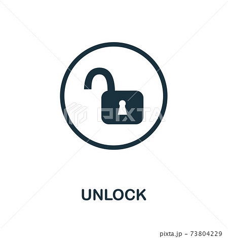 Unlock icon. Simple element from internet security collection. Creative Unlock icon for web design, templates, infographics and more Unlock icon. Simple element from internet security collection. Creative Unlock icon for web design, templates, infographics and more 73804229