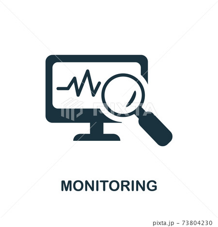 Monitoring icon. Simple element from internet security collection. Creative Monitoring icon for web design, templates, infographics and more Monitoring icon. Simple element from internet security collection. Creative Monitoring icon for web design, templates, infographics and more 73804230