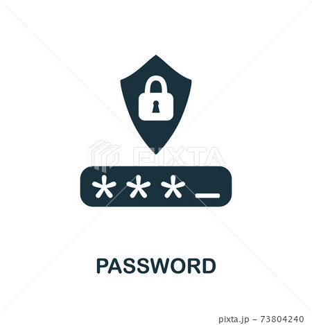 Password icon. Simple element from internet security collection. Creative Password icon for web design, templates, infographics and more 73804240