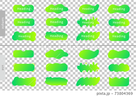 Title Heading Button Link Decorative Frame Banner Frame AI eps Vector Material 73804369