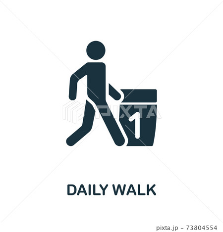 Daily Walk icon. Simple illustration from healthy lifestyle collection. Creative Daily Walk icon for web design, templates, infographics and more Daily Walk icon. Simple illustration from healthy lifestyle collection. Creative Daily Walk icon for web design, templates, infographics and more 73804554