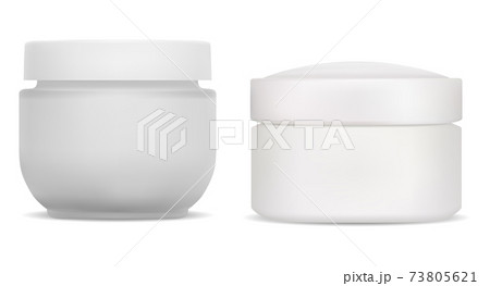 Cream jar. plastic cosmetic container face beauty 73805621