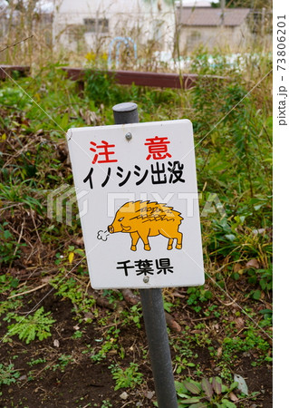 注意・イノシシ出没 73806201