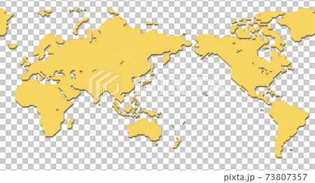 帶陰影的世界地圖（簡化的輪廓世界地圖） 73807357